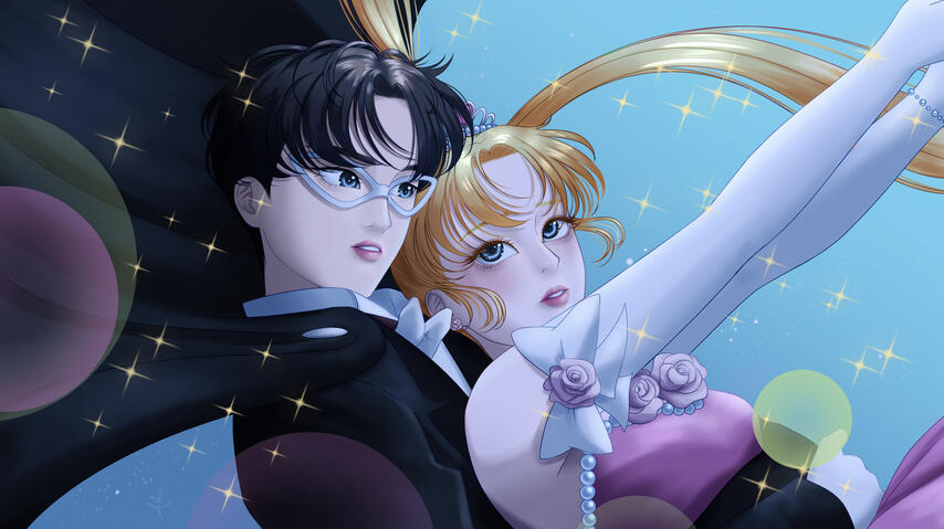 Inspired by a scene from Sailor Moon Crystal